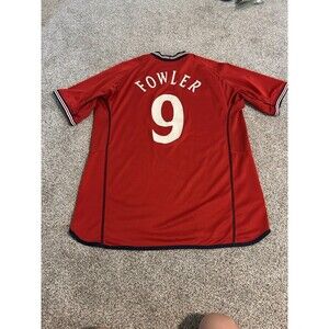 UMBRO ENGLAND 2002 AWAY REVERSIBLE FOOTBALL SOCCER JERSEY SIZE L/XL‎ Fowler